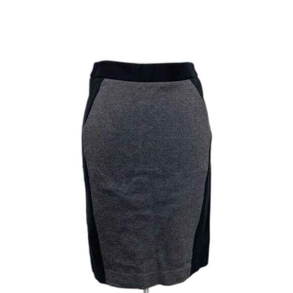 Ann Taylor Loft Colorblock Stretch Pencil Skirt Invisible Zip Office Chic Sz 2 - Picture 1 of 7